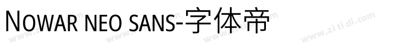 Nowar neo sans字体转换